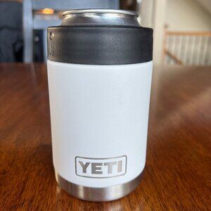 Yeti Rambler 12 OZ Colster Can Cooler Insulator Koozie Stainless White "IMTT"